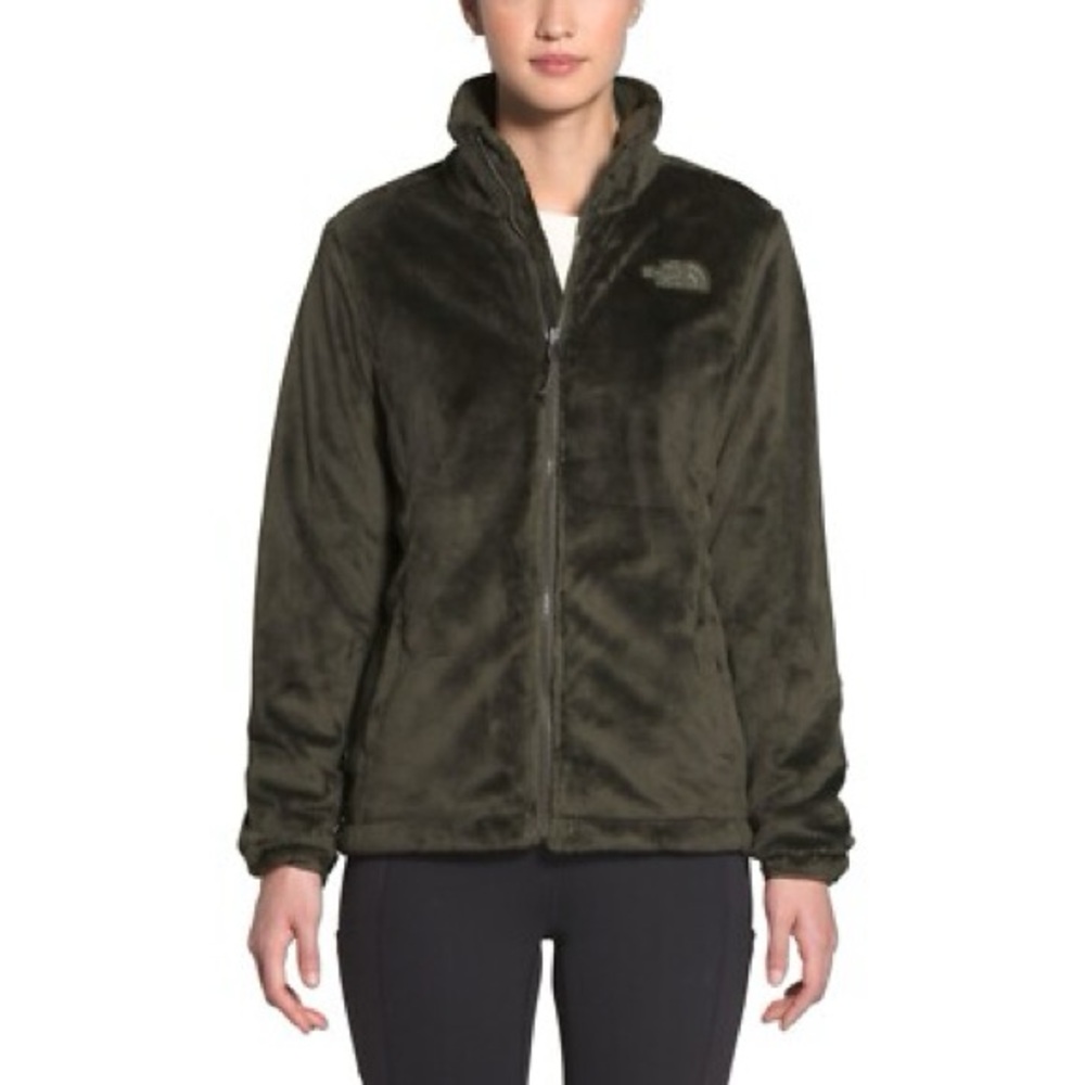 The North Face Teddy Bear Women's Fleece Full Zip Jacket Forest Green Size L